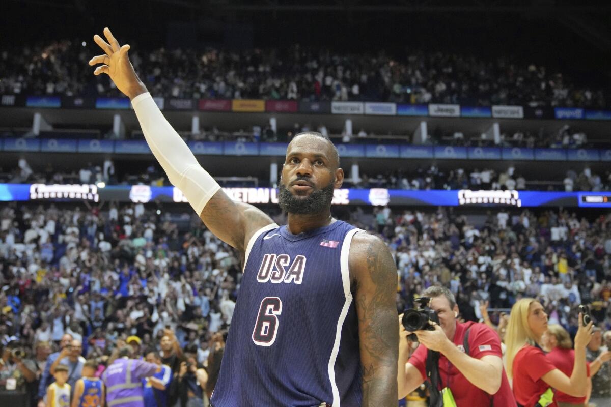 LeBron James será el portador de la bandera de Estados Unidos en los Juegos Olímpicos 2024