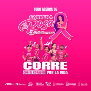 Carrera Rosa Delia Barraza 2024: Corriendo por la detección oportuna del cáncer de mama