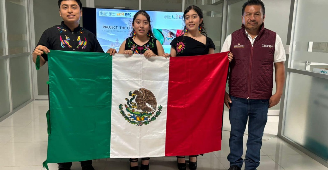 Estudiantes ganan oro en ciencia con plástico de chote